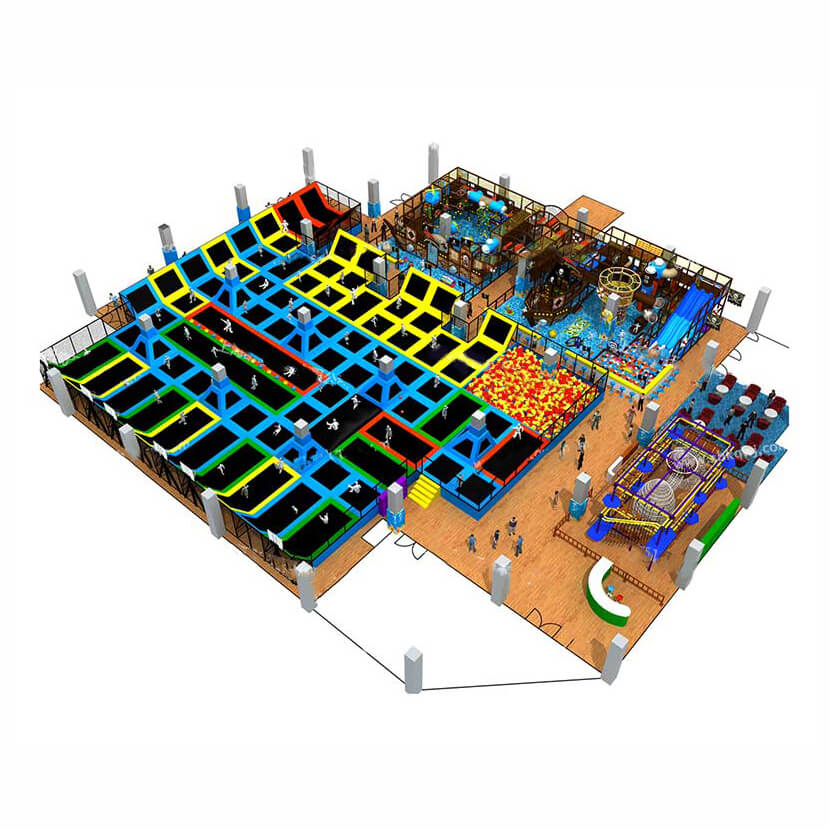 大型室内成人蹦床公园